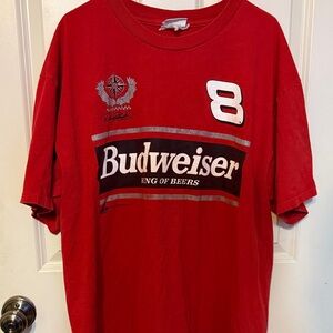 Dale Earnhardt Jr number 8 Budweiser Red Men's T-Shirt